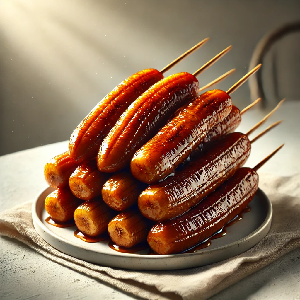 taasnoopilipino - Banana Cue Deep-Fried Saba Bananas Coated in Caramelized Sugar