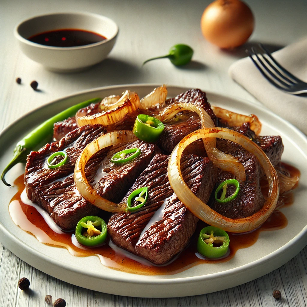 taasnoopilipino - Bistek Tagalog Savory Beef Steak Filipino Style