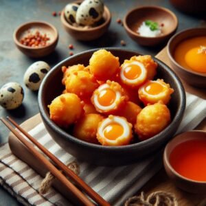 taasnoopilipino - Kwek-Kwek Deep-Fried Quail Eggs in Orange Batter