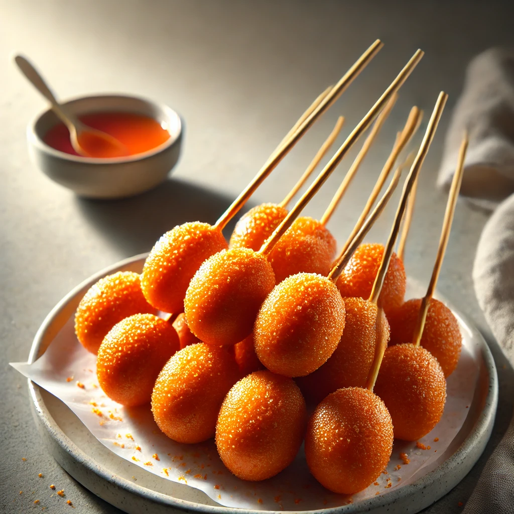 taasnoopilipino - Kwek-Kwek Deep-Fried Quail Eggs in Orange Batter