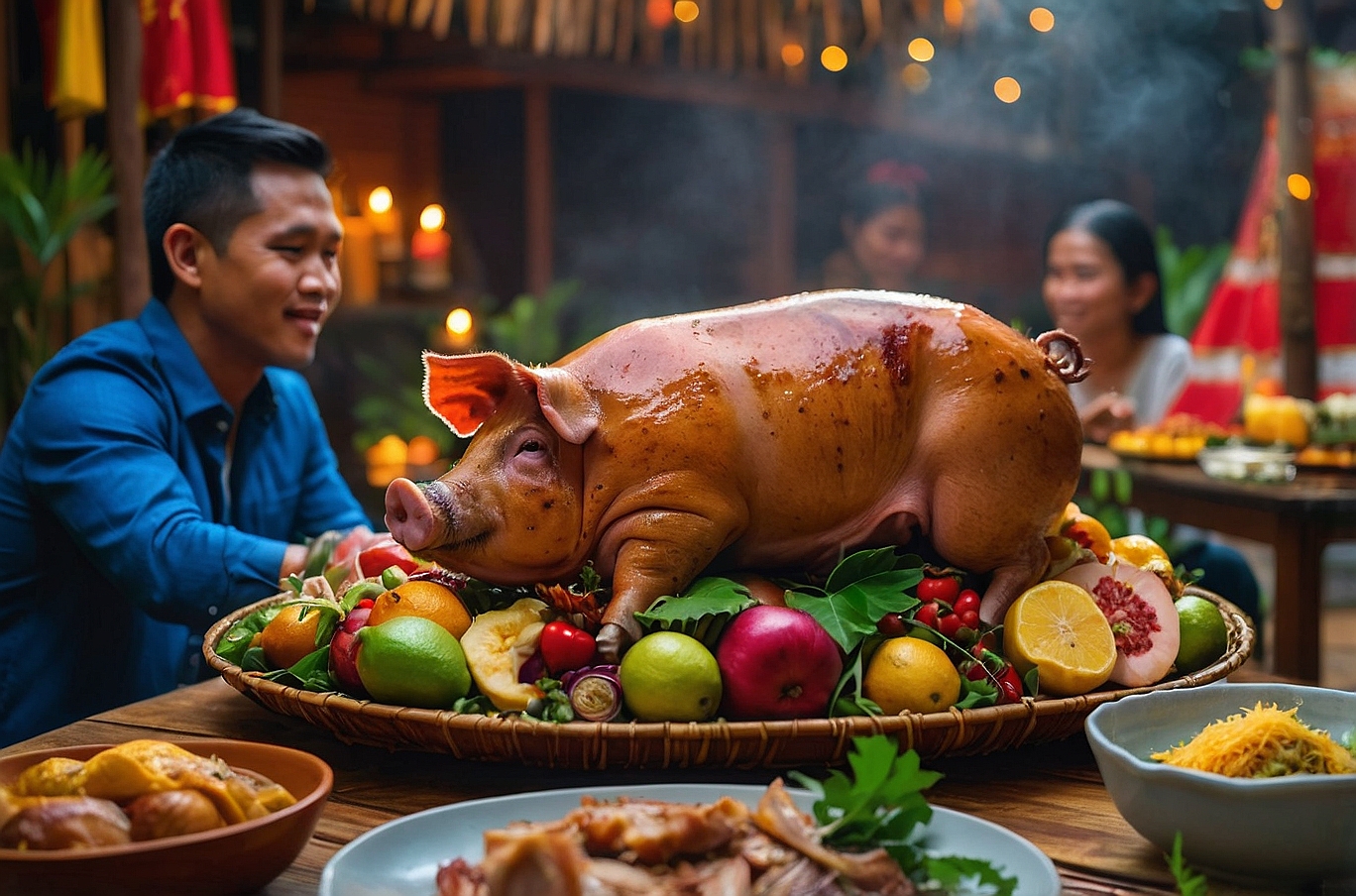 taasnoopilipino - Lechon A Roasted Pig Dish Served on Special Occasions