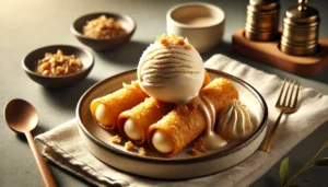 taasnoopilipino - Turon with Ice Cream A Decadent Twist on a Street Food Favorite